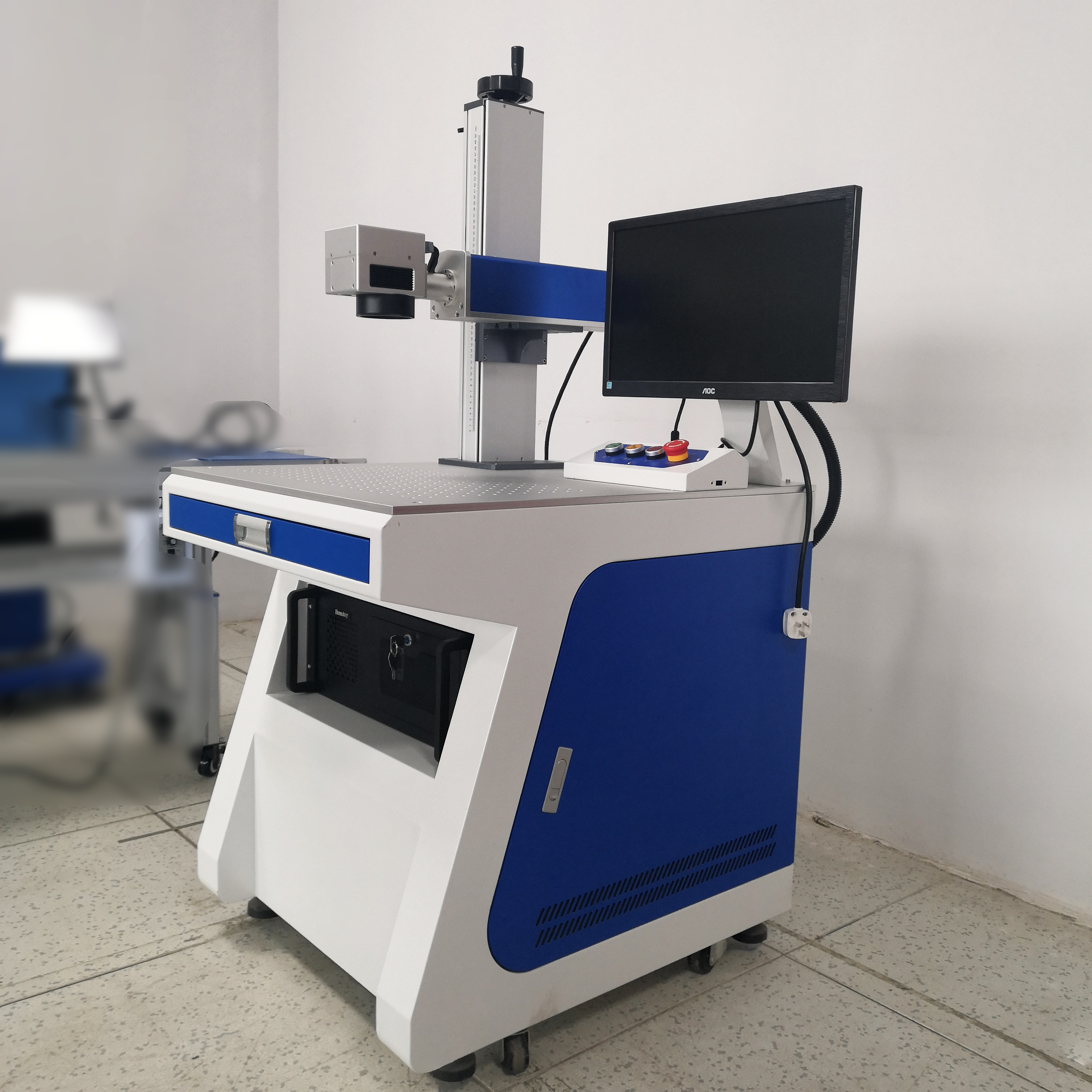 50W automatic color optical fiber laser marking machine