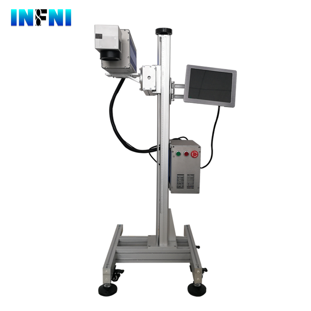 60W continuous industrial flying CO2 laser marking machine
