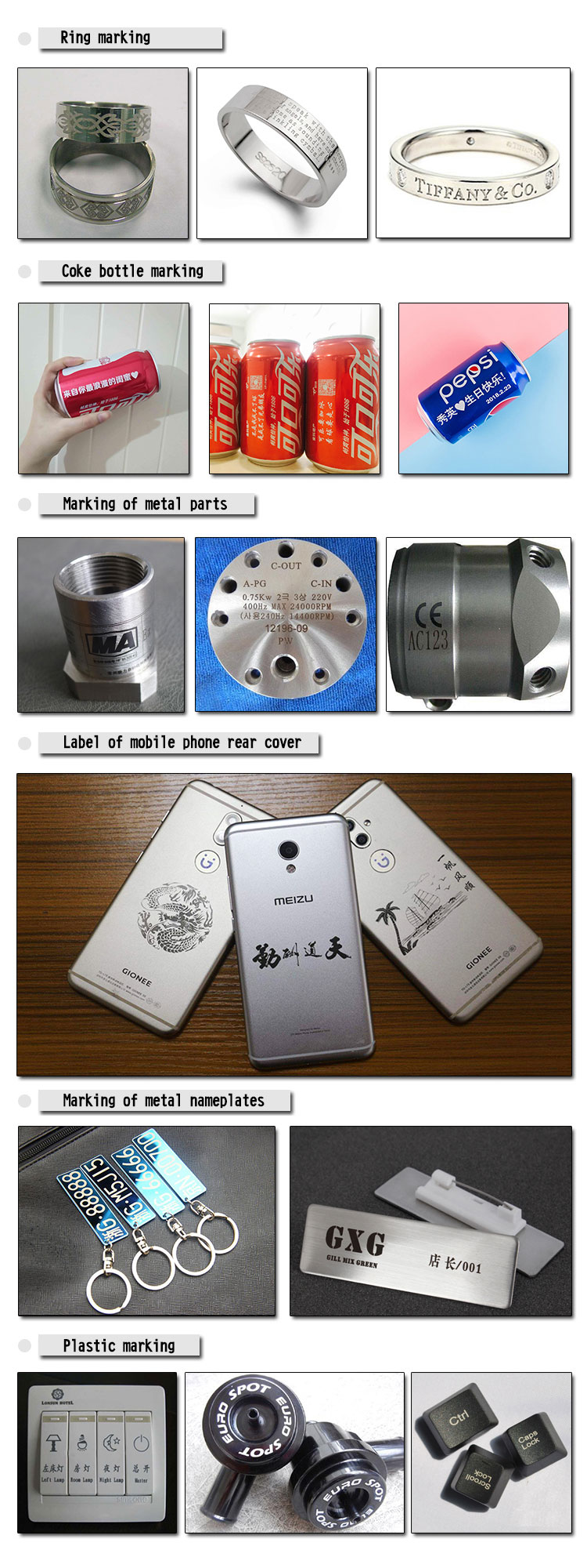  50w Portable Laser Marking Engraving Machine Gold Silver