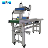 Automatic Production Line Fly Fiber Laser Marking Machine 